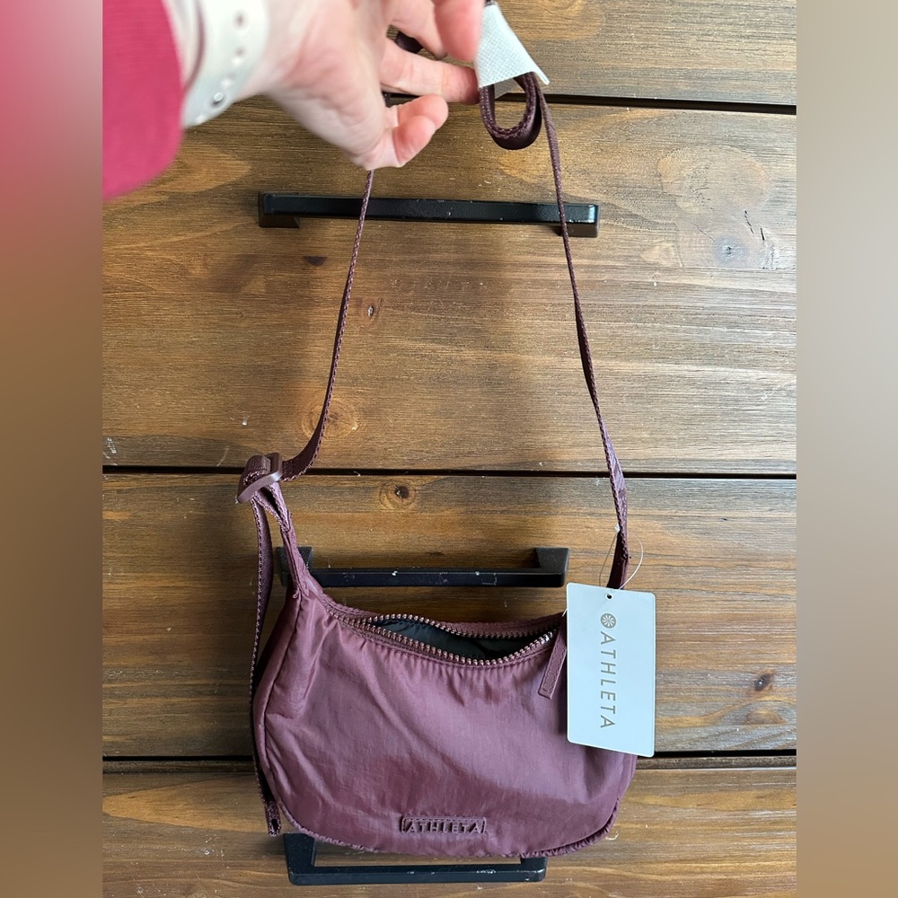 Athleta Women's Burgundy Mini Crescent Bag